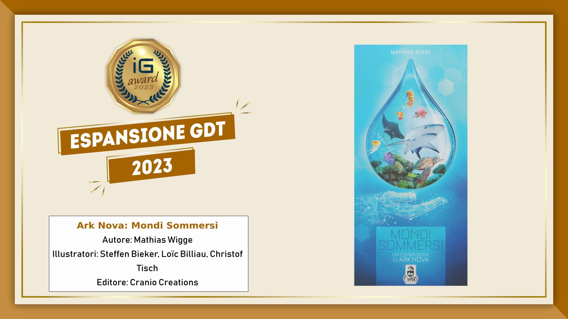 ioGioco Award 2023 - Espansione GDT