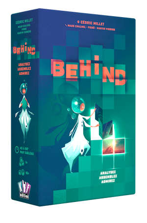 Behind 